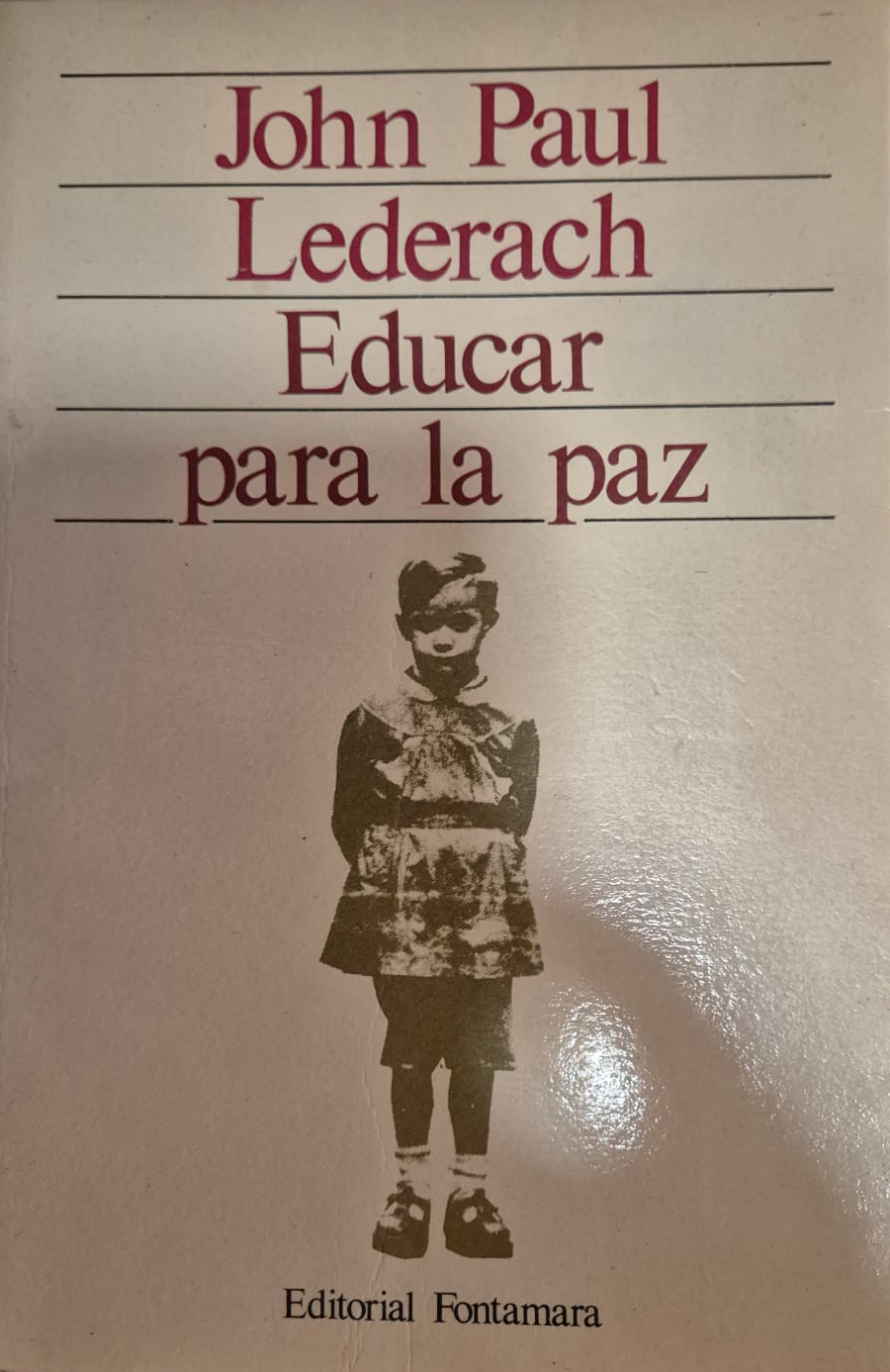 Coberta de Educar para la paz