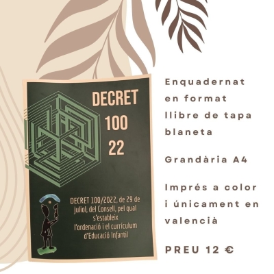 Llibre Decret 100/22